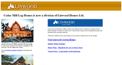 Desktop Screenshot of cedarmillloghomes.com